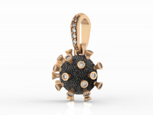 Suspension virus 3D Model