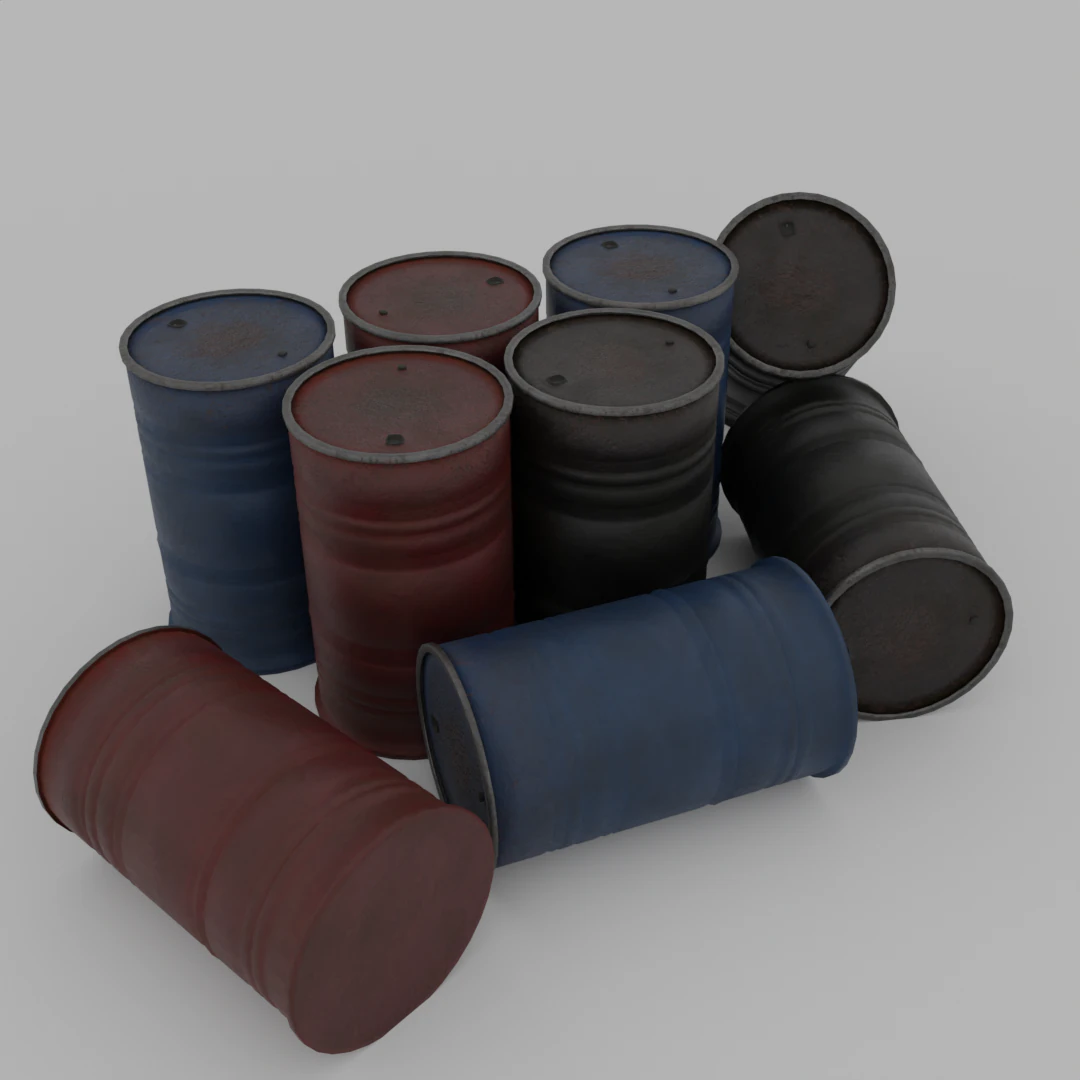 Barrel 3D Model .c4d .max .obj .3ds .fbx .stl .blend 