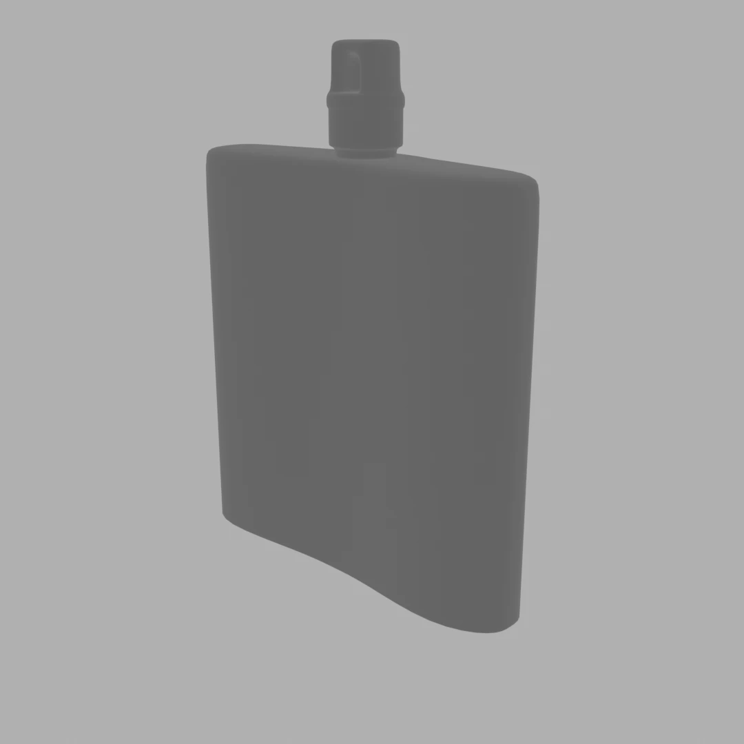 Flask keychain 3D Print Model .c4d .max .obj .3ds .fbx .stl .blend 