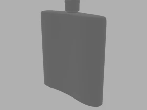 烧瓶钥匙扣 3D 打印模型