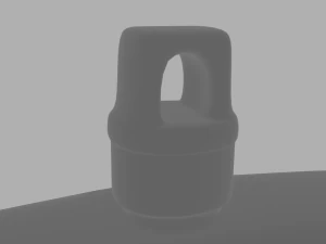 Flask keychain 3D Print Model