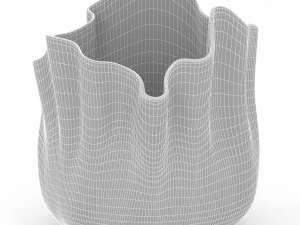 VENINI FAZZOLETTO OPALINO VASE 3D Model