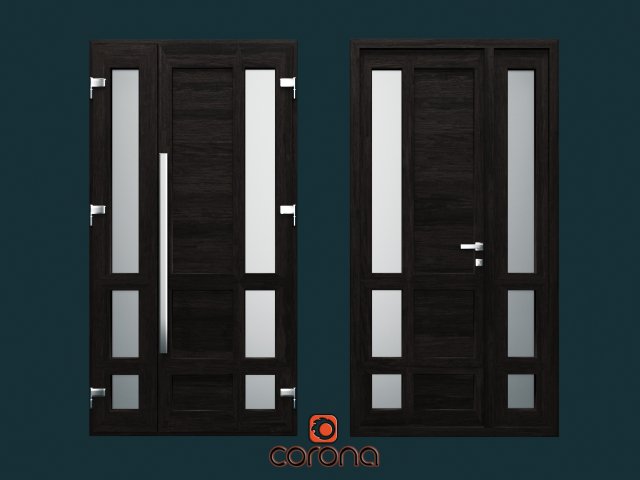 External door 3D 模型 .c4d .max .obj .3ds .fbx .stl .blend 