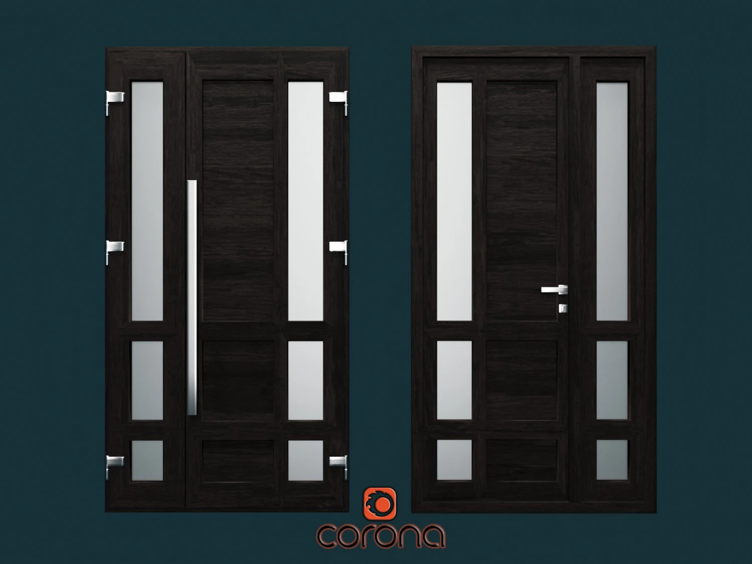 Porta esterna Modello 3D .c4d .max .obj .3ds .fbx .stl .blend 