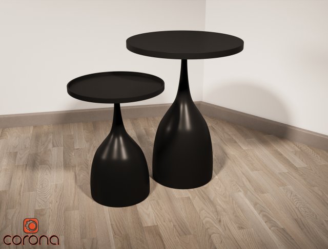 Minitable 3D Model .c4d .max .obj .3ds .fbx .stl .blend 