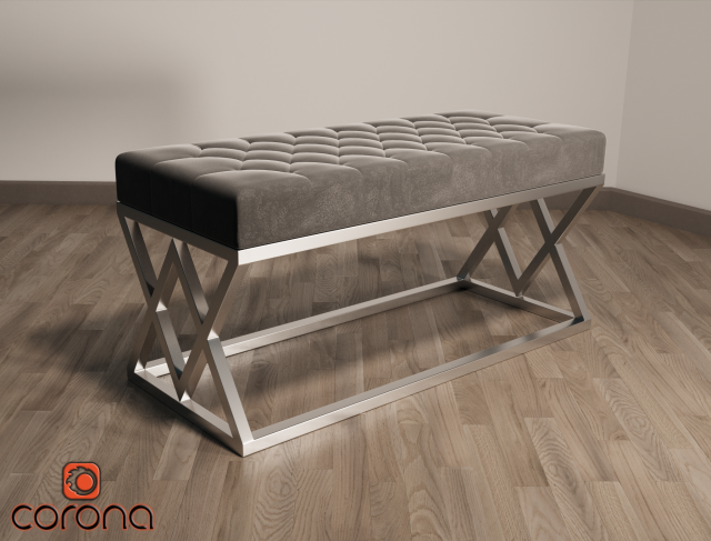 VETRO BENCH 3D Model .c4d .max .obj .3ds .fbx .stl .blend 