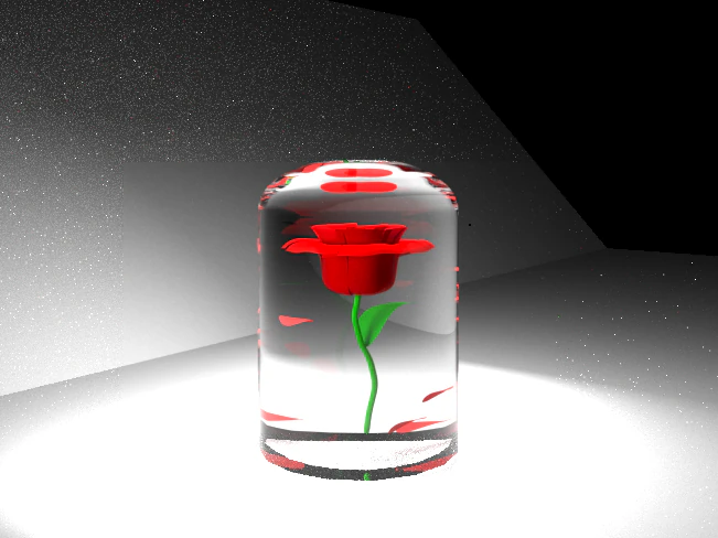 Rose 3D Model .c4d .max .obj .3ds .fbx .stl .blend 
