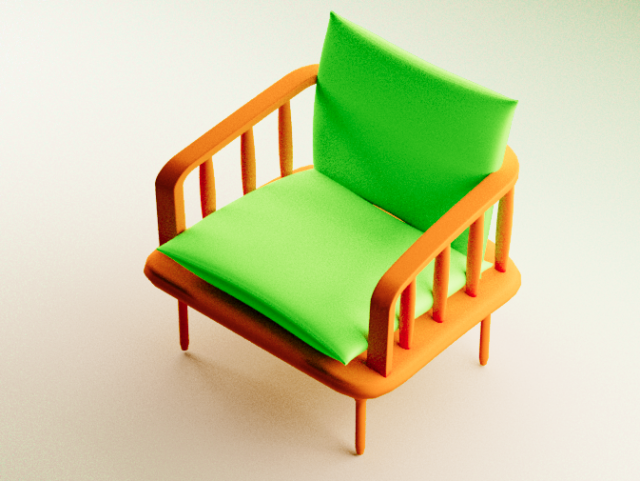 Chair 3D Model .c4d .max .obj .3ds .fbx .stl .blend 