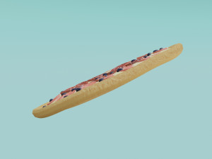 Pizza pepperoni Modelo 3D