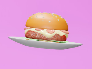 Burger Modelo 3D