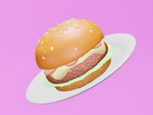 Burger Modelo 3D