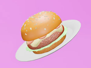 Burger 3D Model