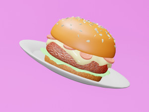 Burger Modelo 3D