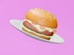Burger 3D Model