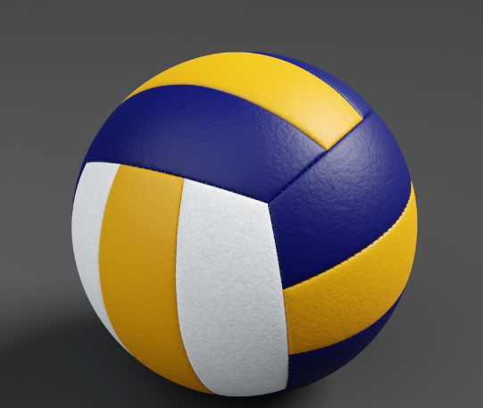 Classic Volleyball Low-poly 3Dモデル .c4d .max .obj .3ds .fbx .stl .blend 