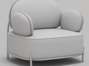 Coco Armchair by Imodern 3D Model
