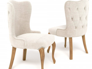 Balat Table chair Modello 3D