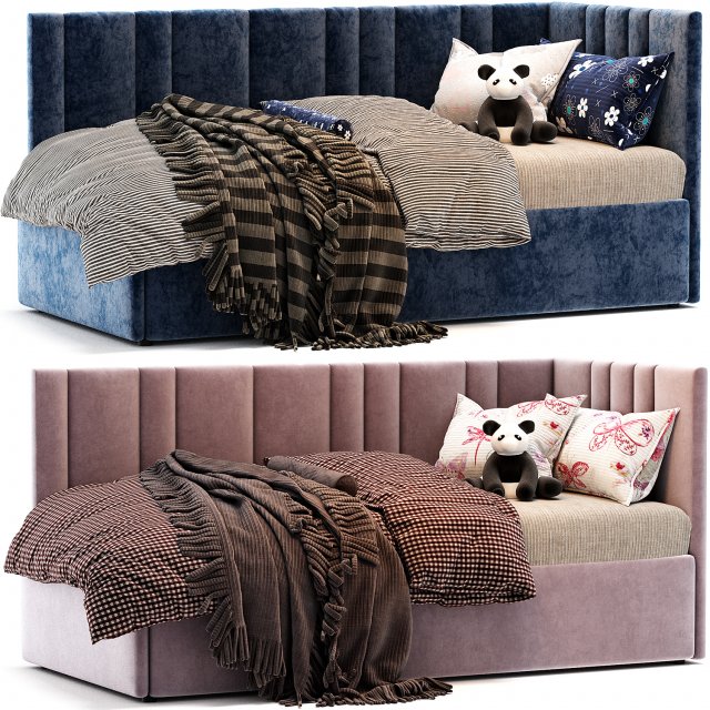 Sophie Corner Bed Modèle 3D .c4d .max .obj .3ds .fbx .stl .blend 
