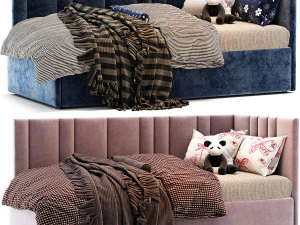 Кутове ліжко Софі 3D Модель