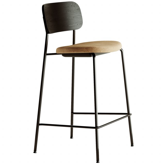 Co Counter Chair Veneer 3Dモデル .c4d .max .obj .3ds .fbx .stl .blend 