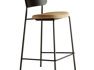 Co Counter Chair Veneer Modelo 3D