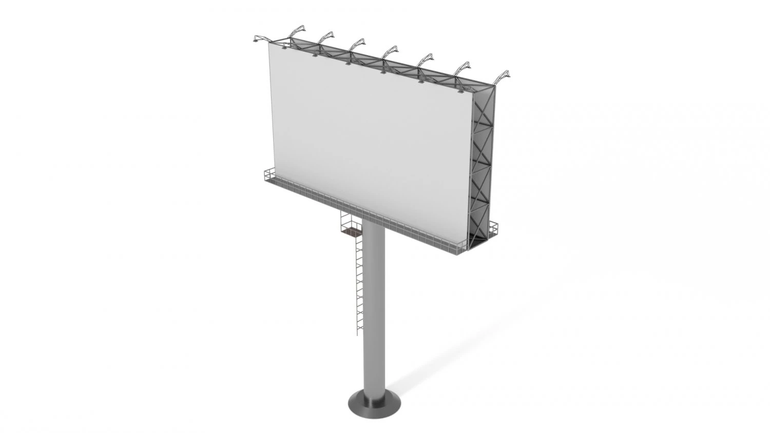 3D Billboard Low-poly 3D Model .c4d .max .obj .3ds .fbx .stl .blend 