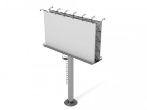 3D 빌보드 로우 폴리 3D 모델