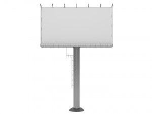 3D Billboard Low-poly 3D Model