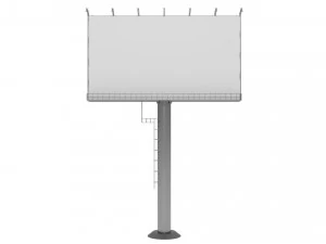 3D Billboard Low-poly 3D Model