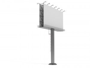 3D Billboard Low-poly 3D Model