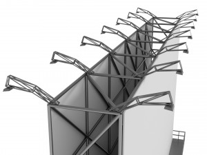 3D Billboard Low-poly 3D Model
