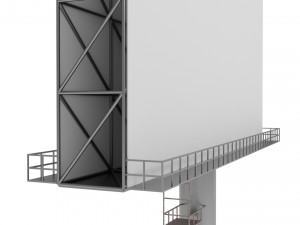 3D Billboard Low-poly 3D Model