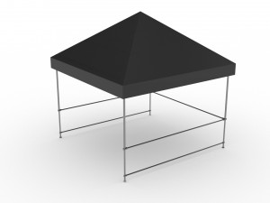 3D Event Tent 4x4 Low-poly Modelo 3D
