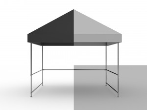 3D Event Tent 4x4 Low-poly 3D Model