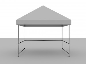 3D Event Tent 4x4 Low-poly 3D Model