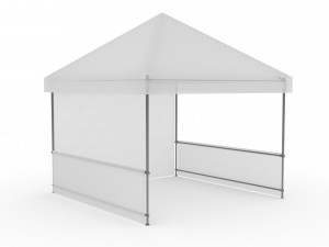 3D Event Tent 4x4 Low-poly Modelo 3D