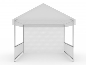 3D Event Tent 4x4 Low-poly Model 3D