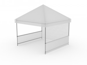 3D Event Tent 4x4 Low-poly Model 3D