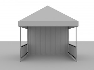 3D Event Tent 4x4 Low-poly Model 3D