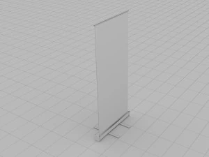 Banner Roll Up Stand 3D Model