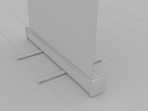 Banner Roll Up Stand 3D Модель