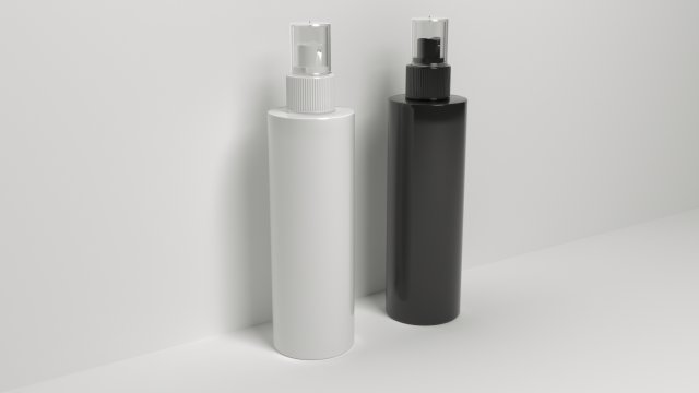 3D Spray Bottle Low-poly Model 3D .c4d .max .obj .3ds .fbx .stl .blend 