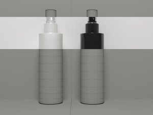 3D Spray Bottle Low-poly Model 3D