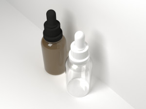 3D Dropper Bottle 3D मॉडल