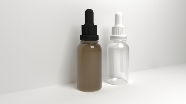 3D Dropper Bottle 3D मॉडल .c4d .max .obj .3ds .fbx .stl .blend 