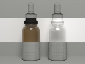3D Dropper Bottle 3D मॉडल