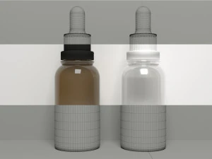 3D Dropper Bottle 3D Model