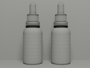 3D Dropper Bottle 3D मॉडल