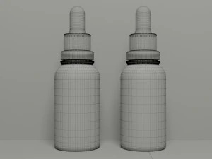 3D Dropper Bottle 3D Model