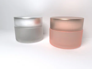 3D Cosmetics Glass Jar 3D Model
